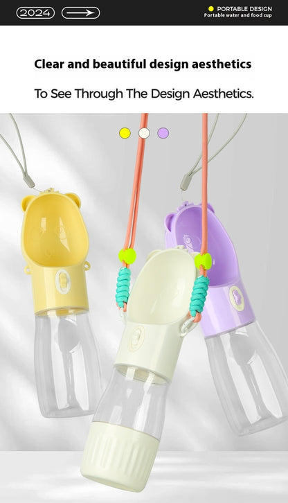 TrailSip portable dog travel bottle color options